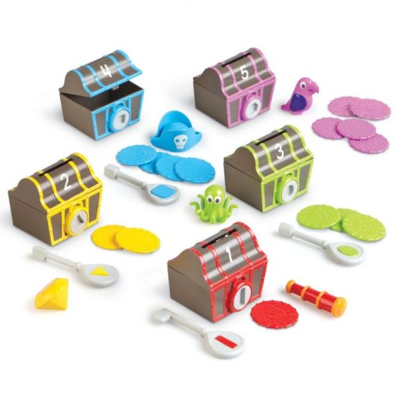 TREASURE アサヒ カプセルトイ セット Sorting Surprise Pirate Treasure - Fun Educational Toy for Kids