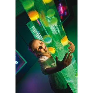 Interactive Bubble Tube including 5-Way Button Switch with Balls