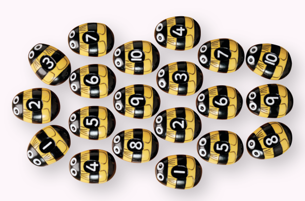 Honey Bee Stones - Set of 20