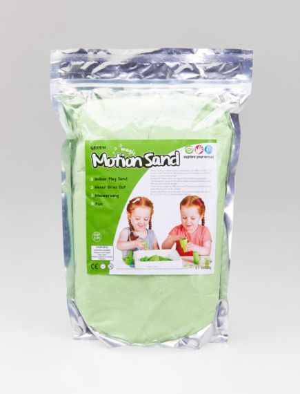 Coloured Magic Motion Sand - 2.5Kg - Green (Kinetic)