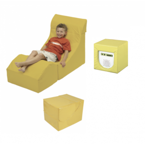 Vibroacoustic Cube Chair Including Softplay Speaker Seat